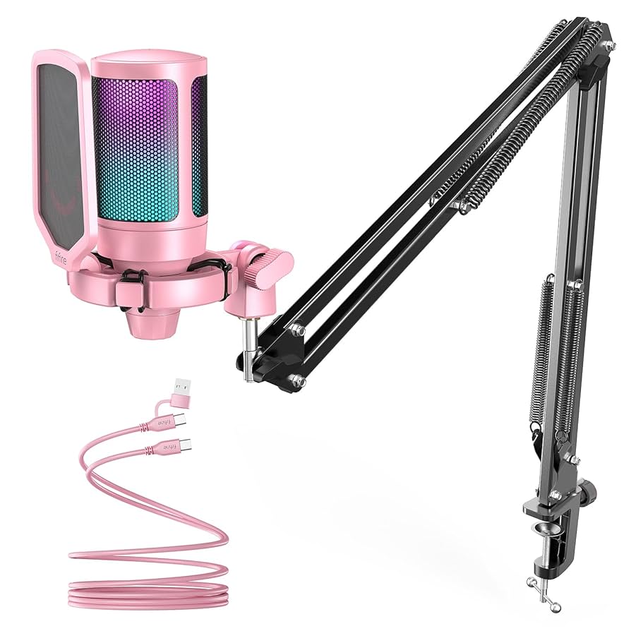 配信機器・PA機器・レコーディング機器 fifine AMPLIGAME A6T Amazon.co.jp: FIFINE USB コンデンサーマイク RGB光り